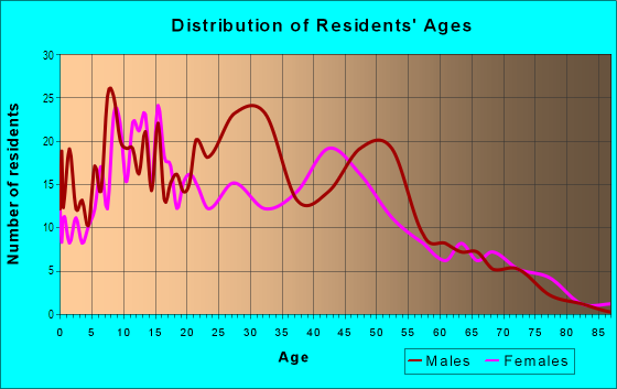 Age and Sex of Residents in Adair Park in Atlanta, GA