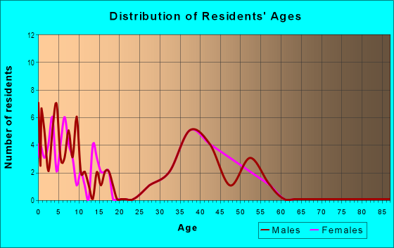 Age and Sex of Residents in Blue Star in San Antonio, TX
