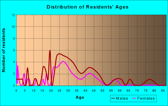 Age and Sex of Residents in Pursley Estate in Des Moines, IA