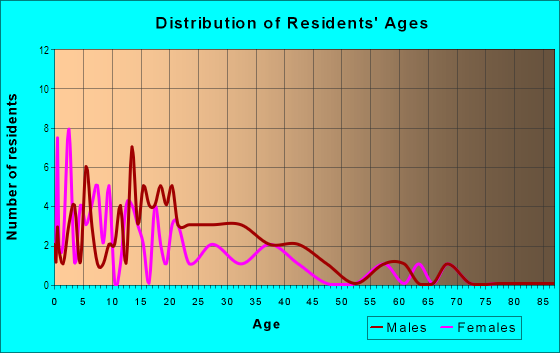 Age and Sex of Residents in Sonorita Neighborhood Association in Glendale, AZ