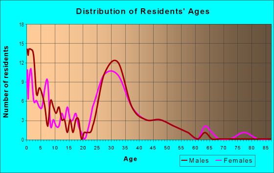 Age and Sex of Residents in Georgetown in Ankeny, IA
