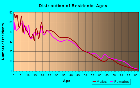 Age and Sex of Residents in O'Neil Ranch Association in Glendale, AZ