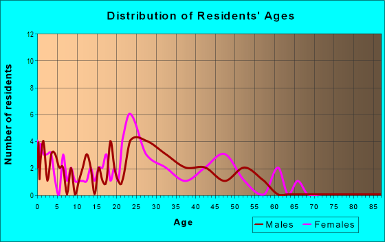 Age and Sex of Residents in Morrison Park in Coralville, IA