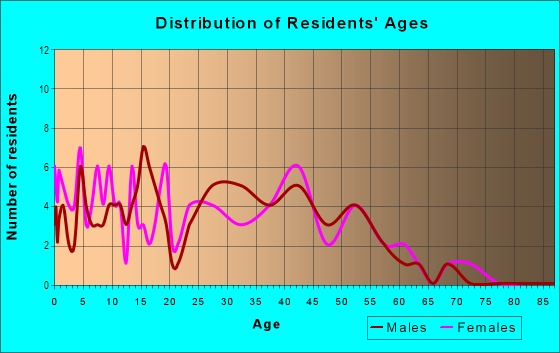 Age and Sex of Residents in Yoder Acres in Des Moines, IA