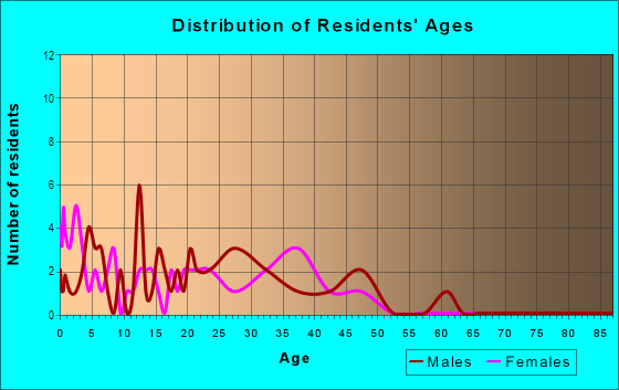 Age and Sex of Residents in Riverview Park in Des Moines, IA