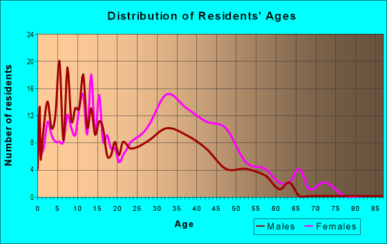 Age and Sex of Residents in Brummel Park in Evanston, IL
