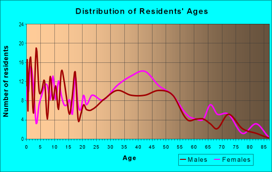 Age and Sex of Residents in Lincoln Terrace in Matteson, IL