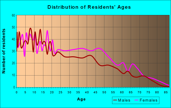 Age and Sex of Residents in Maybrook Square in Maywood, IL
