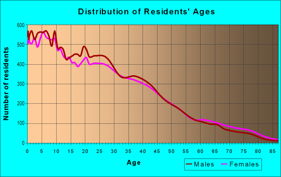 Age and Sex of Residents in New City in Chicago, IL