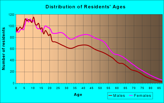 Age and Sex of Residents in Austin in Chicago, IL