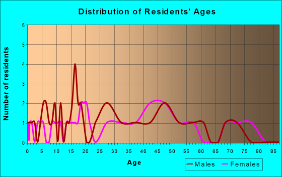 Age and Sex of Residents in Fielding Court in Evansville, IN