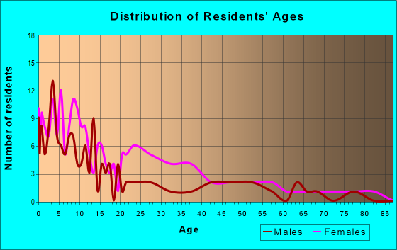 Age and Sex of Residents in Fulton Terrace in Evansville, IN