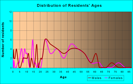 Age and Sex of Residents in Bell Court in Lexington, KY