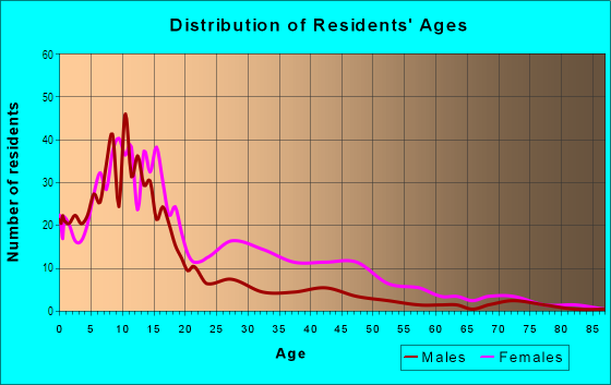 Age and Sex of Residents in Fischer Project in New Orleans, LA