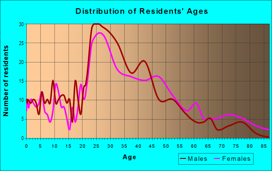 Age and Sex of Residents in Magoun Square in Somerville, MA