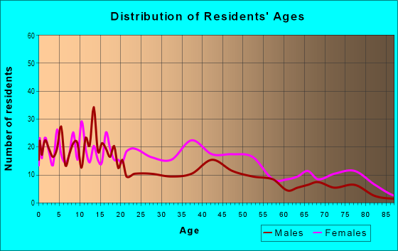 Age and Sex of Residents in Bridgeview in Baltimore, MD