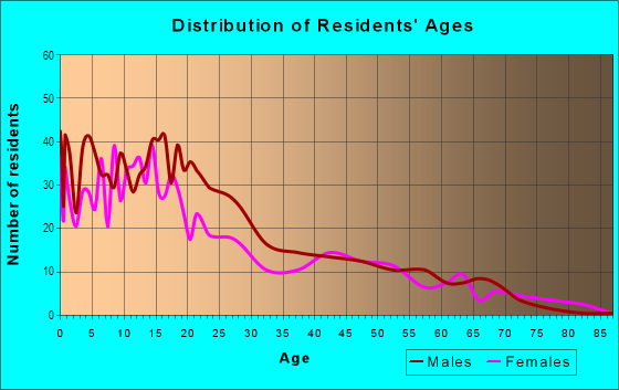 Age and Sex of Residents in Salina in Dearborn, MI