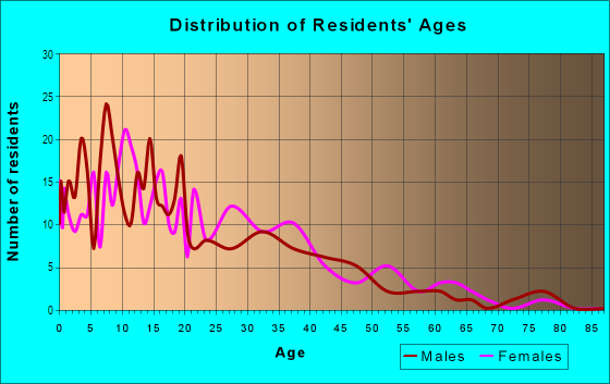 Age and Sex of Residents in Black Hills in Grand Rapids, MI