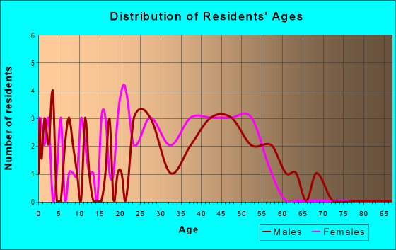 Age and Sex of Residents in CBD in Detroit, MI
