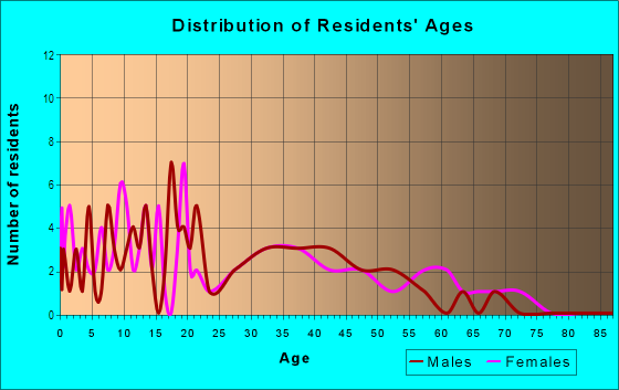 Age and Sex of Residents in Carbon Works in Detroit, MI