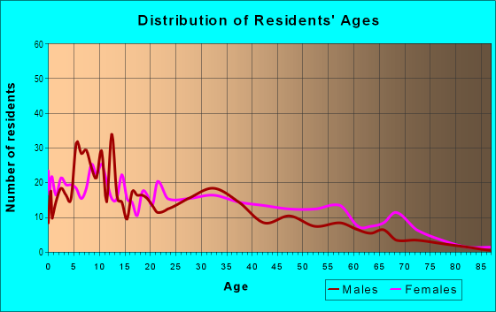 Age and Sex of Residents in Littlefield in Detroit, MI