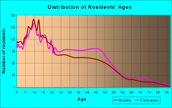 Age and Sex of Residents in Van Stueban in Detroit, MI