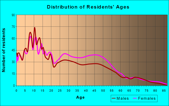 Age and Sex of Residents in LaSalle College Park in Detroit, MI