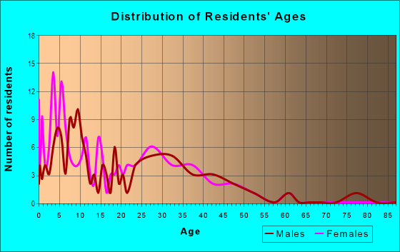 Age and Sex of Residents in Somerton Villa in Somerton, AZ