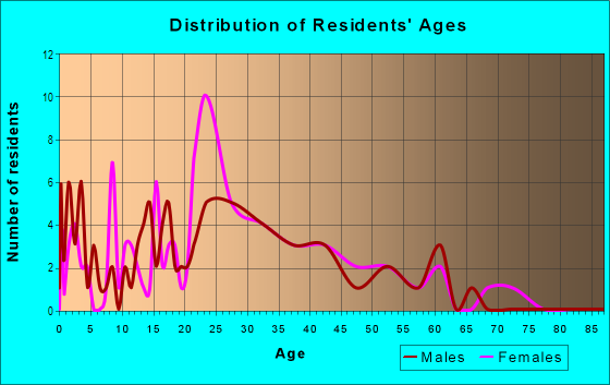 Age and Sex of Residents in Bingham in Lansing, MI