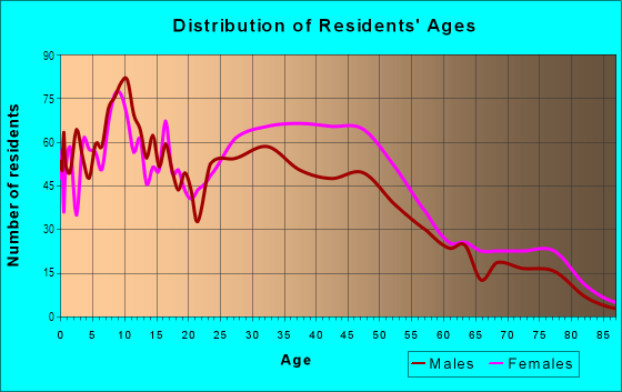 Age and Sex of Residents in Burt Homes Manor in Oak Park, MI