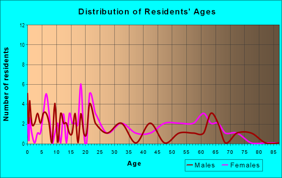 Age and Sex of Residents in International Plaza in San Luis, AZ