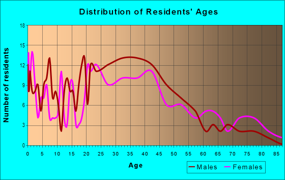 Age and Sex of Residents in Bottineau in Minneapolis, MN