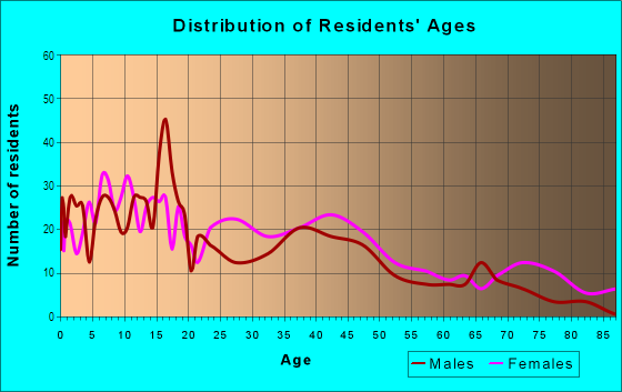 Age and Sex of Residents in St. Louis Place in Saint Louis, MO