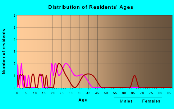 Age and Sex of Residents in Studio Lane in Greensboro, NC