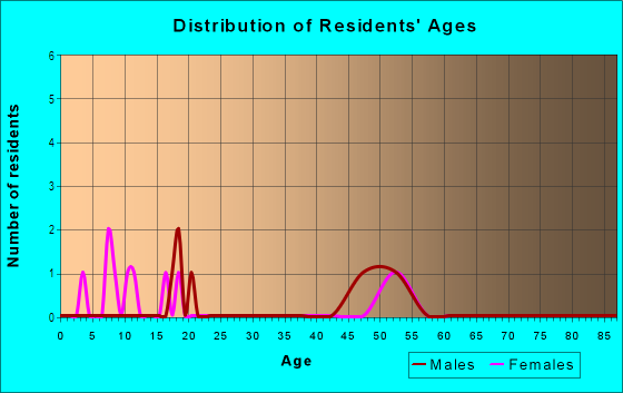 Age and Sex of Residents in Lincoln Terrace in Raleigh, NC
