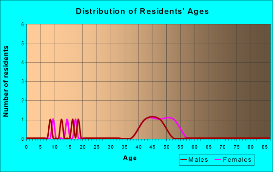 Age and Sex of Residents in Bembridge in Raleigh, NC