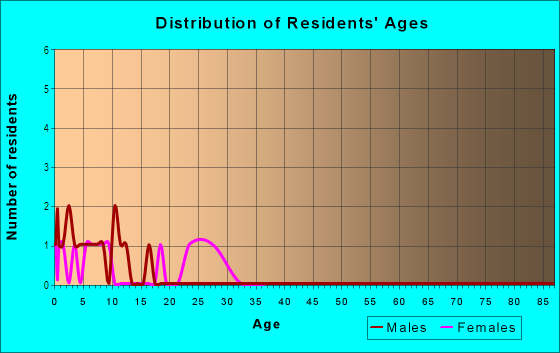 Age and Sex of Residents in Burton Run in High Point, NC