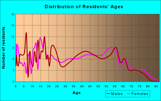 Age and Sex of Residents in Maple Village in Lincoln, NE