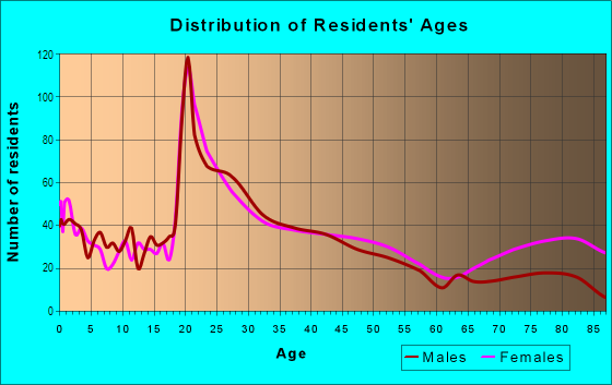 Age and Sex of Residents in South 48th Street in Lincoln, NE