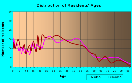 Age and Sex of Residents in Indian Village in Lincoln, NE