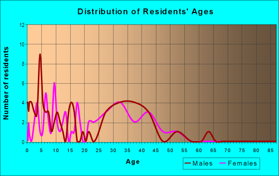 Age and Sex of Residents in Old English Estates in Derry, NH