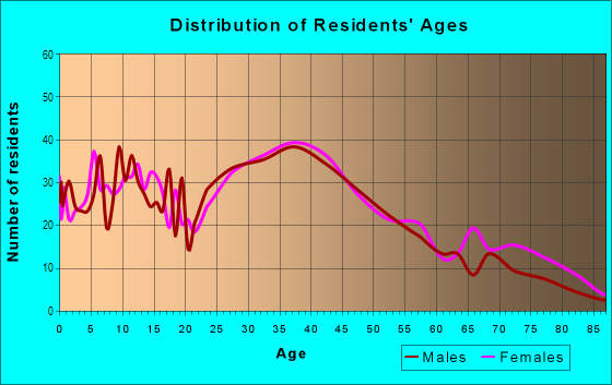 Age and Sex of Residents in Penacook in Concord, NH