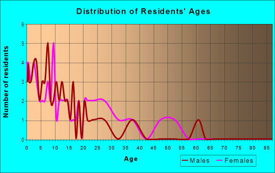 Age and Sex of Residents in Clarks Mill in Millville, NJ