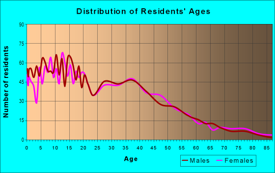 Age and Sex of Residents in Biedeman in Camden, NJ