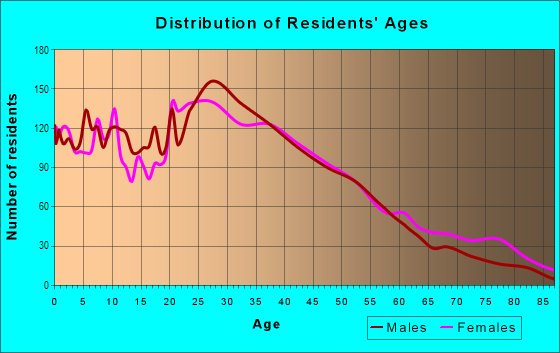 Age and Sex of Residents in Washington Village in Jersey City, NJ