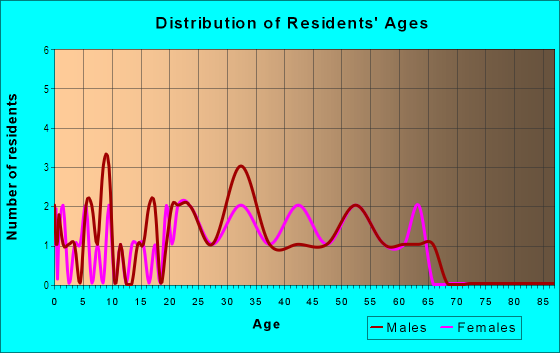 Age and Sex of Residents in American Village in Las Vegas, NV