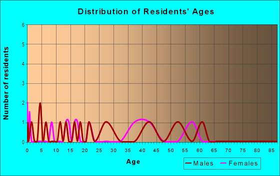 Age and Sex of Residents in Silverado Ranch Estate in Las Vegas, NV