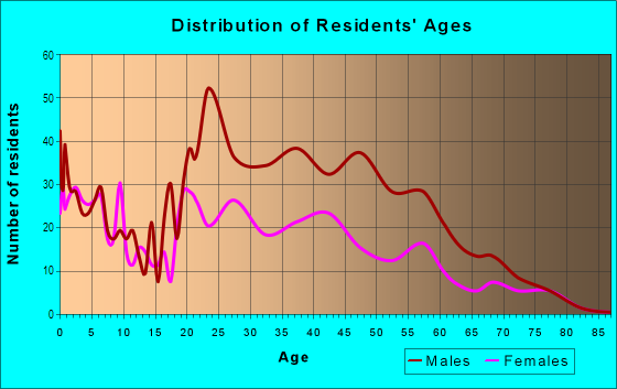 Age and Sex of Residents in Gateway District in Las Vegas, NV