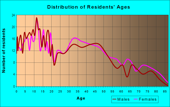 Age and Sex of Residents in Buffalo River in Buffalo, NY