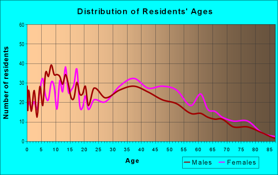Age and Sex of Residents in Jamaica Square in Elmont, NY